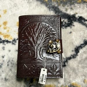 Brown Leather Tree of life Journal Book of Shadows Dream Book Grimoire Chakra
